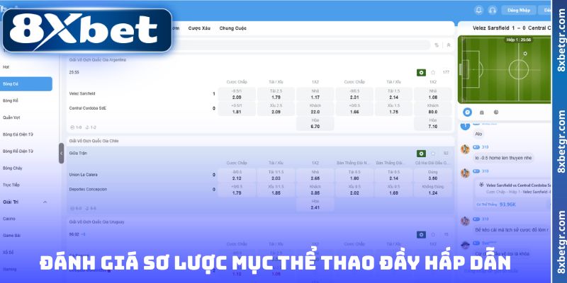 Đánh giá sơ lược mục thể thao đầy hấp dẫn